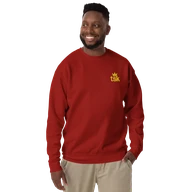 TSK Logo Unisex Premium Sweatshirt — Cardinal — Man
