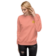 TSK Logo Unisex Premium Sweatshirt — Dusty Rose — Woman