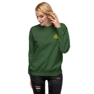 TSK Logo Unisex Premium Sweatshirt — Forest Green — Woman