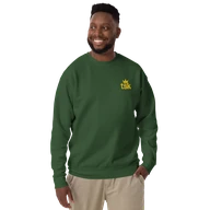TSK Logo Unisex Premium Sweatshirt — Forest Green — Man