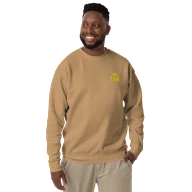 TSK Logo Unisex Premium Sweatshirt — Khaki — Man