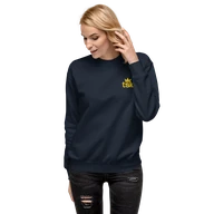 TSK Logo Unisex Premium Sweatshirt — Navy Blazer — Woman