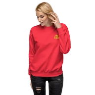 TSK Logo Unisex Premium Sweatshirt — Team Red — Woman