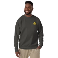 TSK Logo Unisex Premium Sweatshirt — Vintage Black — Man