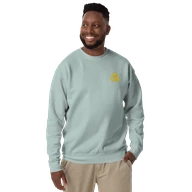 TSK Logo Unisex Premium Sweatshirt — Agave — Man