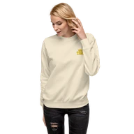 TSK Logo Unisex Premium Sweatshirt — Bone — Woman