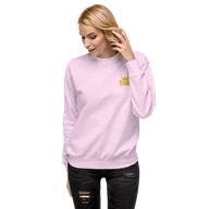 TSK Logo Unisex Premium Sweatshirt — Lavender — Woman