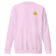 TSK Logo Unisex Premium Sweatshirt — Lavender — Plain front