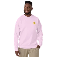 TSK Logo Unisex Premium Sweatshirt — Lavender — Man