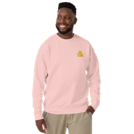 TSK Logo Unisex Premium Sweatshirt — Light Pink — Man