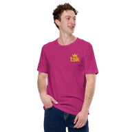 Classic Lightweight TSK Logo Unisex T-Shirt — Berry — Man