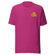 Classic Lightweight TSK Logo Unisex T-Shirt — Berry — Plain front