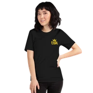 Classic Lightweight TSK Logo Unisex T-Shirt — Black — Woman
