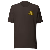 Classic Lightweight TSK Logo Unisex T-Shirt — Brown — Plain front