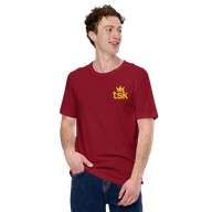 Classic Lightweight TSK Logo Unisex T-Shirt — Cardinal — Man
