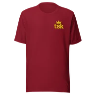 Classic Lightweight TSK Logo Unisex T-Shirt — Cardinal — Plain front