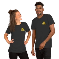 Classic Lightweight TSK Logo Unisex T-Shirt — Dark Grey — Couple