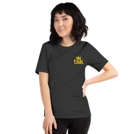Classic Lightweight TSK Logo Unisex T-Shirt — Dark Grey — Woman