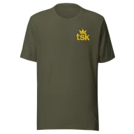 Classic Lightweight TSK Logo Unisex T-Shirt — Military Green — Plain front