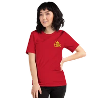 Classic Lightweight TSK Logo Unisex T-Shirt — Red — Woman