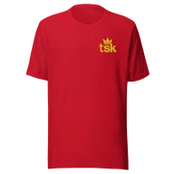 Classic Lightweight TSK Logo Unisex T-Shirt — Red — Plain front