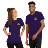 Classic Lightweight TSK Logo Unisex T-Shirt — Team Purple — Couple