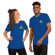 Classic Lightweight TSK Logo Unisex T-Shirt — True Royal — Couple