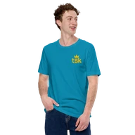Classic Lightweight TSK Logo Unisex T-Shirt — Aqua — Man