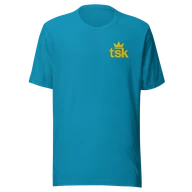 Classic Lightweight TSK Logo Unisex T-Shirt — Aqua — Plain front