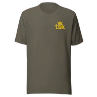 Classic Lightweight TSK Logo Unisex T-Shirt — Army — Plain front
