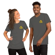 Classic Lightweight TSK Logo Unisex T-Shirt — Asphalt — Couple