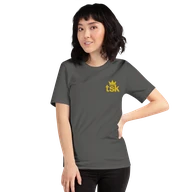 Classic Lightweight TSK Logo Unisex T-Shirt — Asphalt — Woman