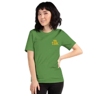 Classic Lightweight TSK Logo Unisex T-Shirt — Leaf — Woman