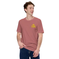 Classic Lightweight TSK Logo Unisex T-Shirt — Mauve — Man