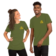 Classic Lightweight TSK Logo Unisex T-Shirt — Olive — Couple