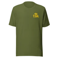 Classic Lightweight TSK Logo Unisex T-Shirt — Olive — Plain front