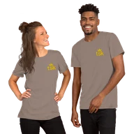 Classic Lightweight TSK Logo Unisex T-Shirt — Pebble — Couple