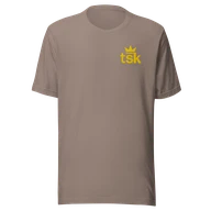 Classic Lightweight TSK Logo Unisex T-Shirt — Pebble — Plain front