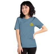Classic Lightweight TSK Logo Unisex T-Shirt — Steel Blue — Woman