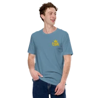Classic Lightweight TSK Logo Unisex T-Shirt — Steel Blue — Man