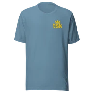 Classic Lightweight TSK Logo Unisex T-Shirt — Steel Blue — Plain front