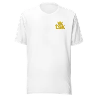 Classic Lightweight TSK Logo Unisex T-Shirt — White — Plain front