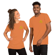 Classic Lightweight TSK Logo Unisex T-Shirt — Burnt Orange — Couple