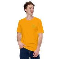 Classic Lightweight TSK Logo Unisex T-Shirt — Gold — Man
