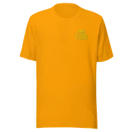 Classic Lightweight TSK Logo Unisex T-Shirt — Gold — Plain front
