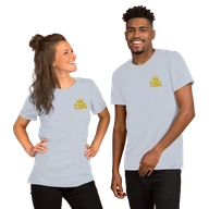 Classic Lightweight TSK Logo Unisex T-Shirt — Light Blue — Couple