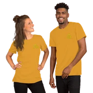 Classic Lightweight TSK Logo Unisex T-Shirt — Mustard — Couple