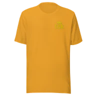 Classic Lightweight TSK Logo Unisex T-Shirt — Mustard — Plain front