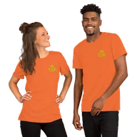 Classic Lightweight TSK Logo Unisex T-Shirt — Orange — Couple