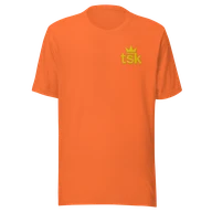 Classic Lightweight TSK Logo Unisex T-Shirt — Orange — Plain front